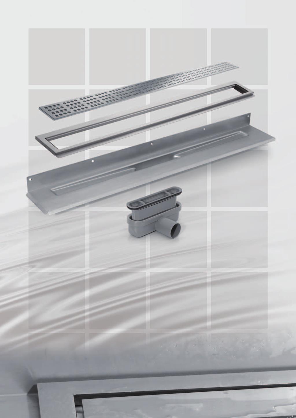 TI-LINE the Basic design 4 = 1 Unbeatable easy! The linear shower drainage system in the basic configuration it comes with the grate Square. 3 2 1 4 1.