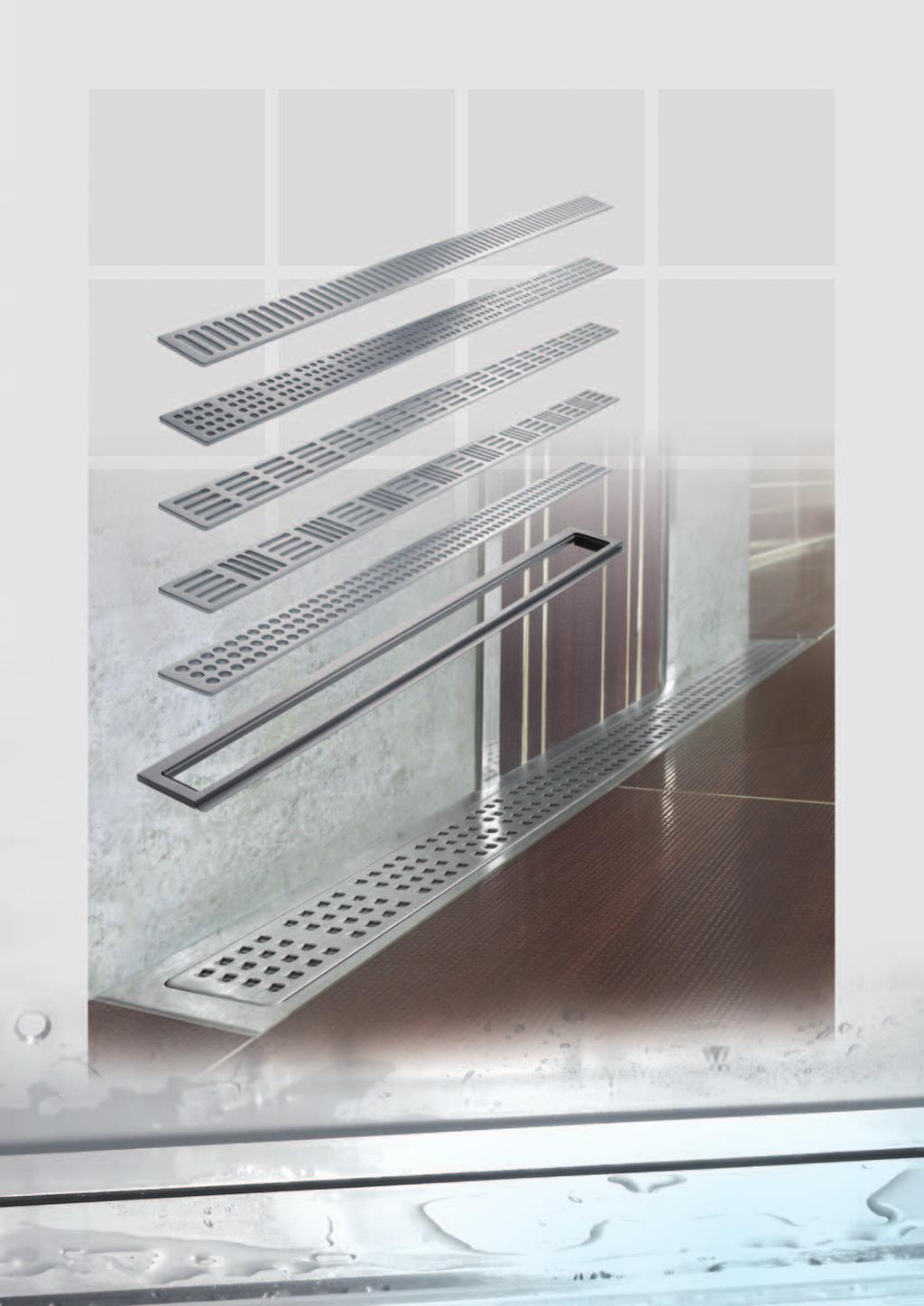 Unidrain Classic Design Pure elegance in solid stainless steel. The TI-Line grate collection for the basic configuration.