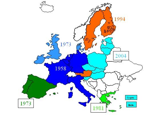 Fourth enlargement 1994, Austria, Finland, Norway