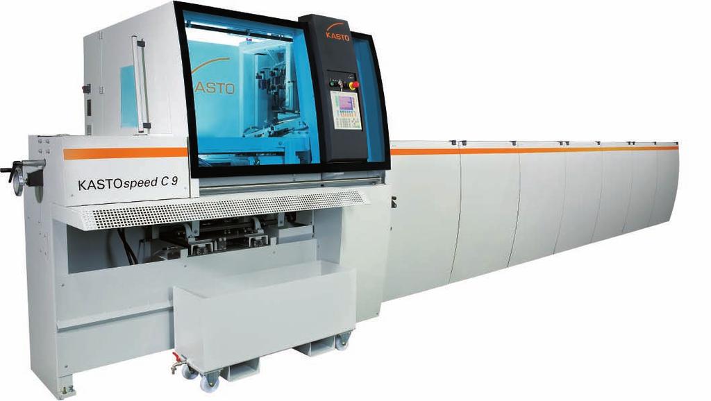 High-Performance at a Rapid Pace Fully Automatic Circular Saws, KASTOspeed Series KASTOspeed: Fast and precise cutting of large batches. KASTOspeed 9: for material cross-sections up to 90 mm (3 1 2 ).