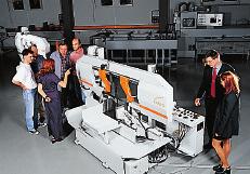 Fully automatic sawing centers, cantilever bar and sheet metal storage systems or cassette storage and