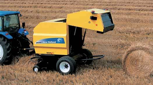 Right density and perfect shape The large diameter floor roll takes the crop off the rear of the pick-up