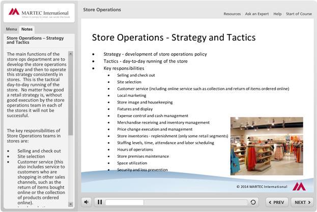 8 - Store Operations Store operations division Organization structure KPIs used for store operations Store operations strategy and tactics