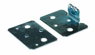 50 mm 69 mm M-7515 M-80MLD 50 mm 80 mm Profile models Frame footplates The frames are fixed to the floor by means of footplates which are placed at