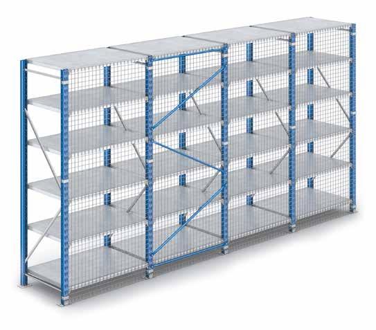 Side and rear mesh Mesh panels can be