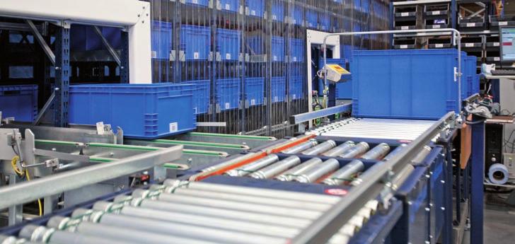 Conveyors for Boxes Components MIXED TRANSFER ROLLER & BELT CONVEYOR Presents a high yield solution for problems with crossovers and allows highly complex adaptations to the design of installations.