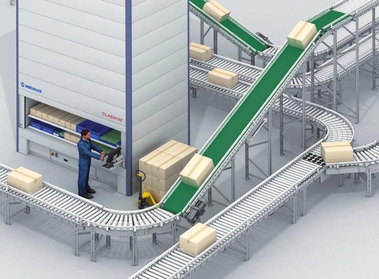 Conveyors for Boxes General Characteristics If circuits at different levels need to be connected, inclined band or lift conveyors must be employed.