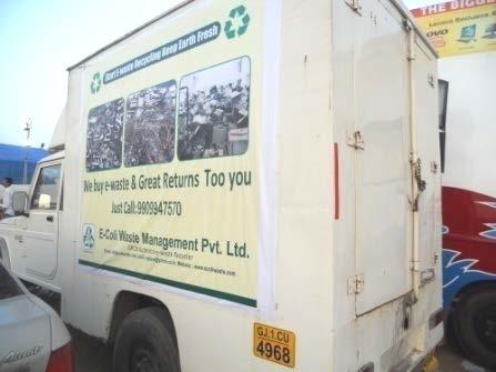 Baroda, Surendra nagar etc for collection of e-waste, based on the registration done online.