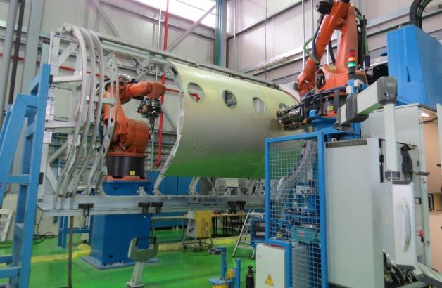 Aerostructure Assembly Capabilities Robotic cell operation, as part of G280 production line, for the following