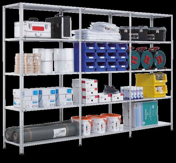 Shelving systems Double-sided use Corner angle Lagertechnik Plug-in system Office Wide-span Plug-in system Bolted Office Wide-span system» Shelving systems Double-sided use bracing throughcorner