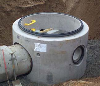Pipe Jointing to Perfect Bases Perfect manhole bases are supplied with inlet/outlet seals specifically for the pipe being used. The bases will be delivered with the seals set in the base wall.