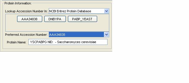 Other Sample Screen info Hovering your mouse over a value in the table will display more details When hovered over the Protein name this displays all proteins with which the identified peptides are a