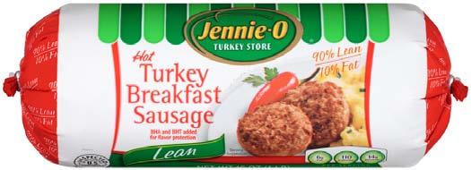 shelf life and solid momentum for turkey based breakfast meats Over 40