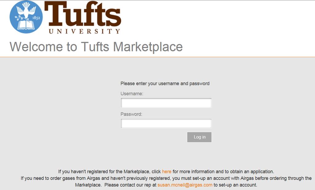 Signing in Signing into Tufts Marketplace is easy! Use your Tufts User name (UTLN) and your SSO password at this site: https://tufts.sollodtech.