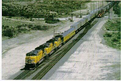In examining the service for this corridor between El Paso and Dallas, the service consists of a land ferry intermodal service, in which the entire truck, including tractor, trailer, and driver, is