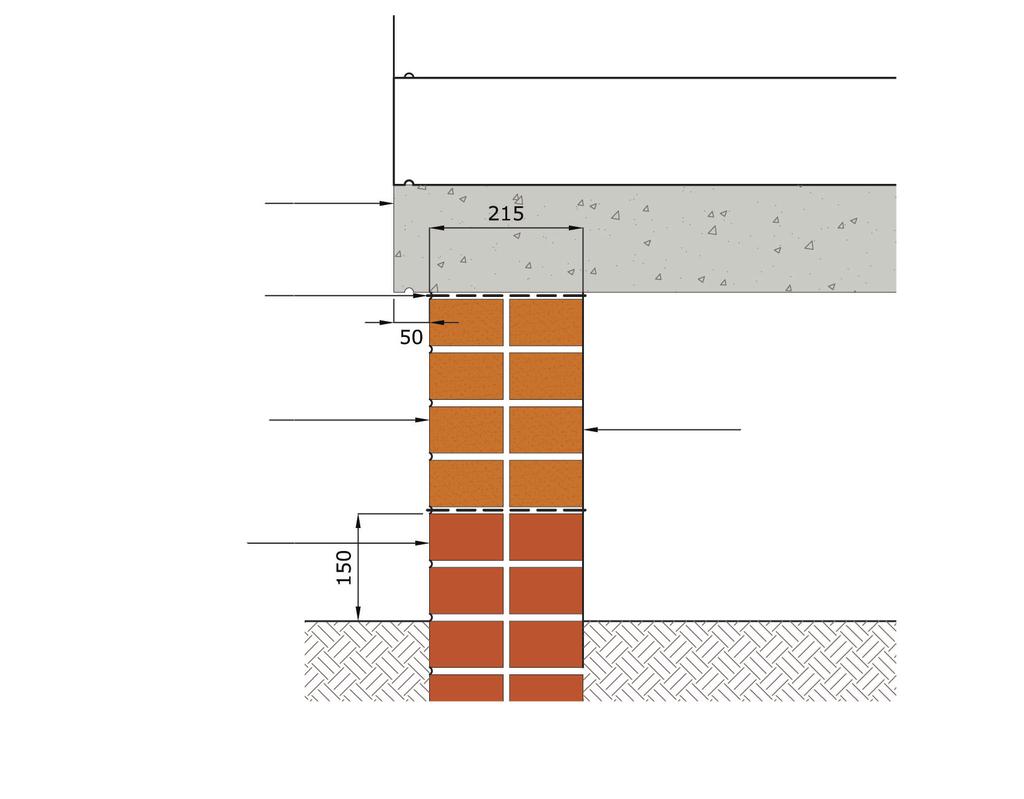 15 STEP FLANK WALLS Once piece concrete or stone step unit with throated drip, overhanging at least 50mm Continuous high-bond DPC sandwiched in fresh mortar below concrete steps Brickwork constructed