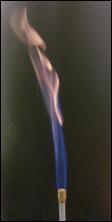 blue cone. This flame is also very noisy. B.