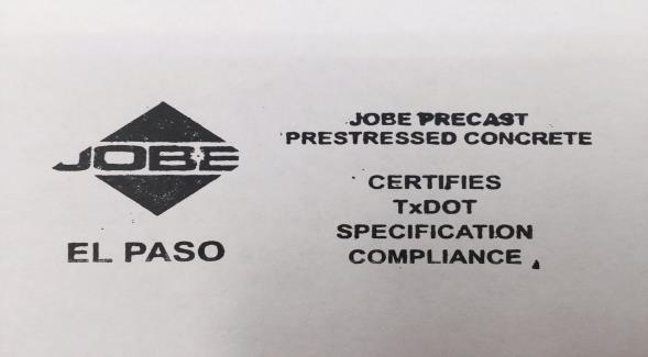 Jobe Precast Prestressed Concrete 98365 (El Paso, TX) Valley Prestressed