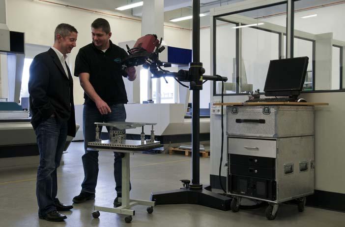 Fig. 2: GEDIA launched the transition from tactile to optical metrology by investing in a mobile ATOS 3D scanner for full-surface optical 3D coordinate measurement.