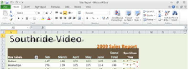 FEATURES PowerPivot for Microsoft Office Excel 2010 Publishing and Sharing Through Excel Services