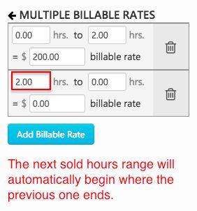 items in your Pricebook have sold hours below your lowest sold hour range, or sold hours above your highest sold hour range, the Price Setup