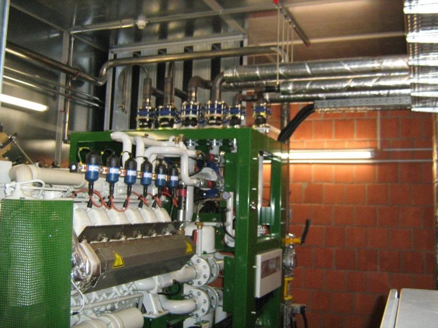 Installing a Biogas CHP System inside a Building Installing a