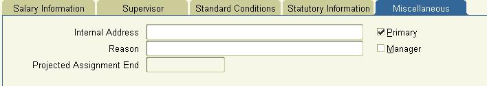 Completing Assignment Information 3.78 4. In the Choose an Option window, click Correction. Always select Correction when working with a new assignment. 5. Open the Group flexfield by pressing Ctrl-L.