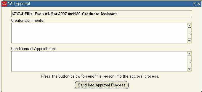 Submitting the New Hire for Approval 3.81 4. Re-enter the Change Date and Change Value. 5. Save your work and close the Salary Administration window. 6.