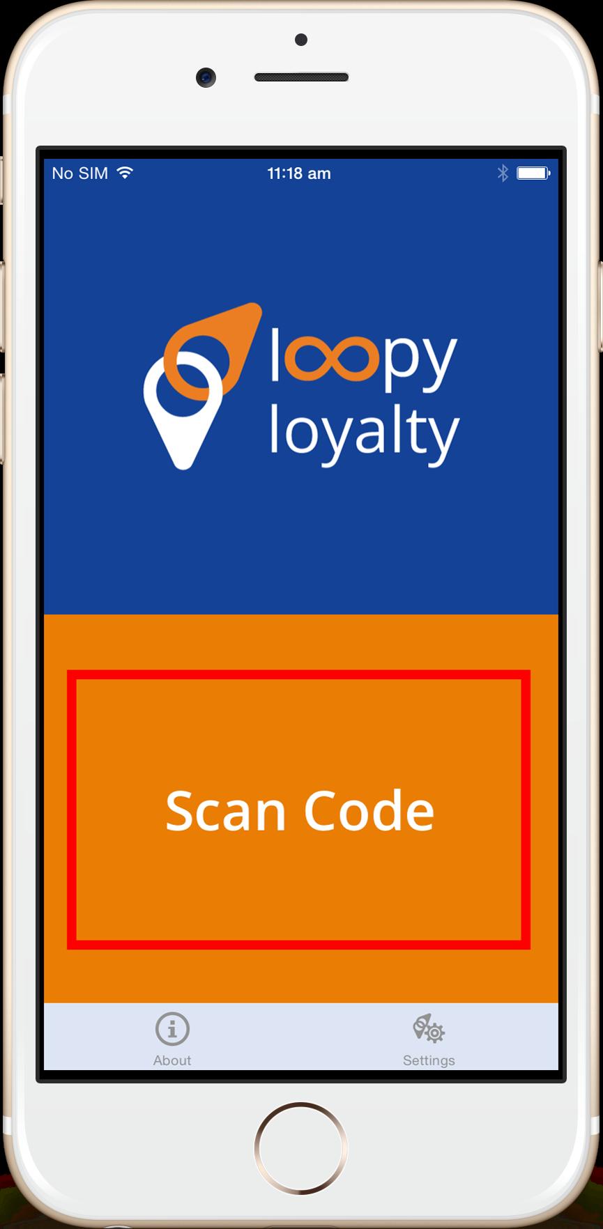 Go to Settings. Enter your Loopy Loyalty Username and Password credentials to set up the app. Enter the same username and password that you used to log in to the dashboard.