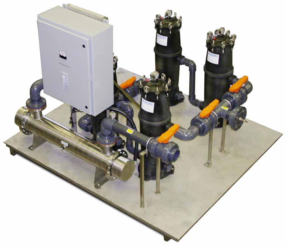 High Volume Water Treatment System Multiple Levels of Sediment Filtration to 1 Micron UV