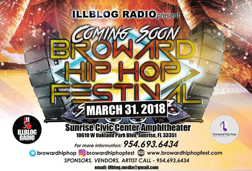 Introduction: Broward Hip Hop Festival The Annual Broward Hip Hop Festival will be held at Sunrise Civic Center Amphitheater with a full stage and lighting with central open area, capable of fitting