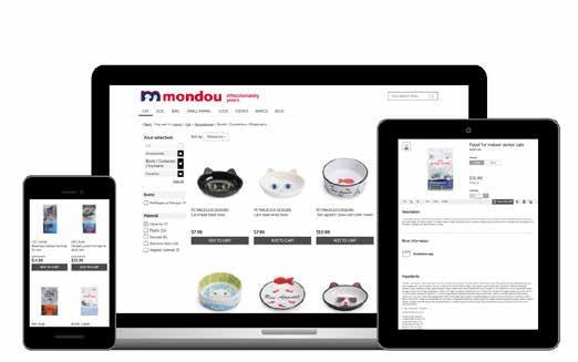 SUCCESS STORY: MONDOU GETS UP CLOSE AND PERSONAL WITH PET LOVERS Challenge Mondou, a leading pet care and supplies retailer, understood the need to digitize its business so it could be where its