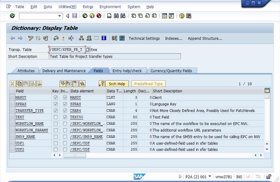 EN: SAP Actuals to Primavera P6 DE: SAP Actuals zu Primavera P6 6) The table schema of above table looks