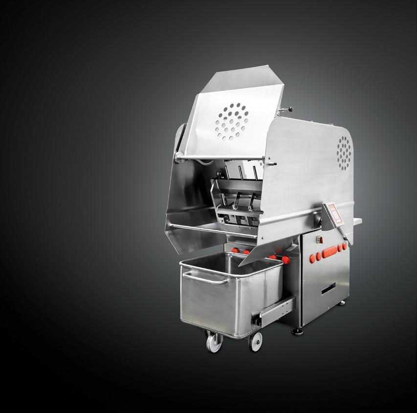 www.laska.at APPLICATIONS OF THE LASKA FROZEN MEAT CUTTERS LASKA frozen meat cutters are highly regarded for their cutting performance and low energy consumption.