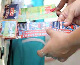 bonus for cashing winning tickets under $600. As such, Lottery sales representatives understood the need to develop a strong partnership with our retailers.