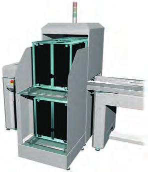 External Conveyor Units - Inline System Automatic Loader The loader separates and loads bare or mounted PCBs and solder frames from rasterized magazines onto a subsequent production line.