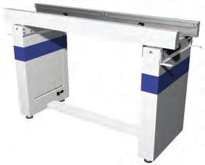 The unit is extremely compact and can be placed next to adjacent machines without the need for any interconnecting conveyors. The overhead conveyor is a fully automated walk through conveyor.