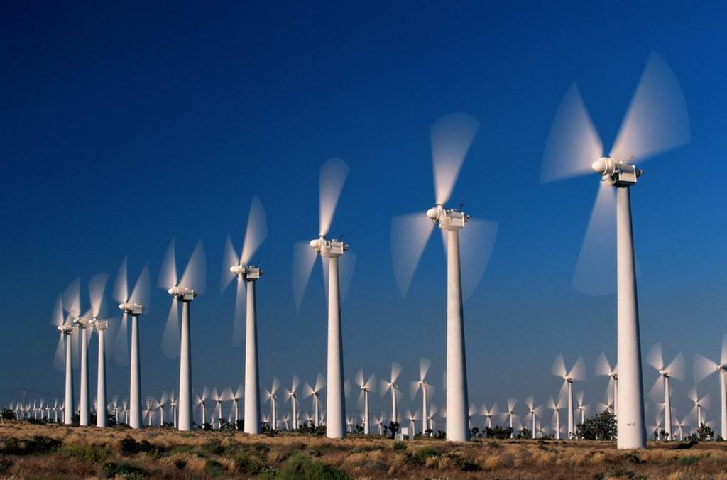 Wind Farms 2 The trend is towards increased size and numbers of wind turbines that