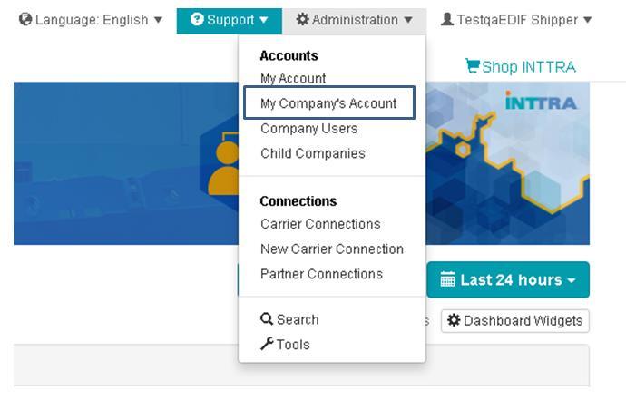 Select the Company Users option from the left hand menu. This will display a listing of all users registered for the company.