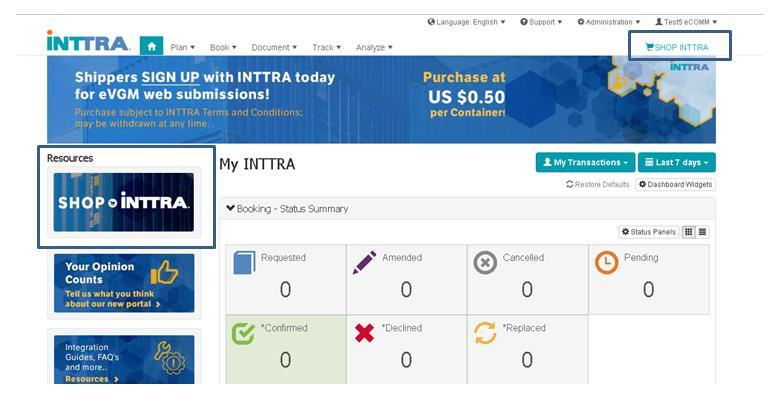 1 Introduction SHOP INTTRA is a new self-service application that is accessible from the INTTRA Portal.