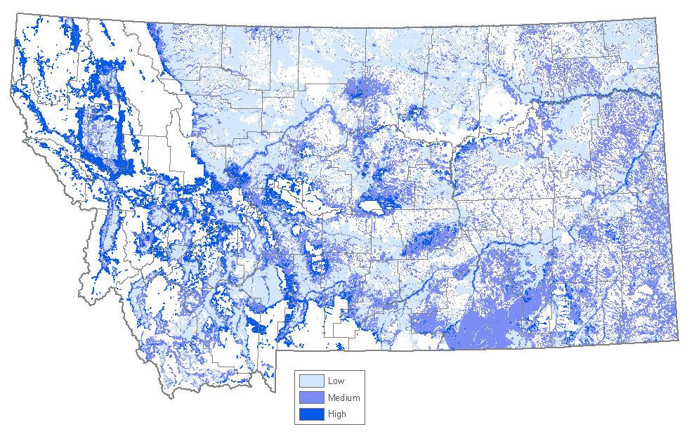 Figure 8 Resource Richness Results of the map layer combinations for resource richness and resource threats were also summarized based on the rating criteria for classified forest stewardship