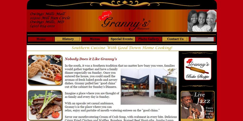 Competitors Websites and Social Media Granny s uses a website, Facebook and Twitter. There website is basic, similar to the website that I created.