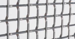 steel, ZINL (Znl), varnished steel Maximum width: 000 mm Flat top wire screen Mesh: from 10,0 mm Ø wire: 2,5 12,0 mm