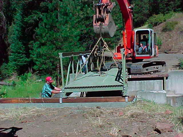 Delivery Methods Fully assembled bridges come as a complete unit and are delivered to the nearest point accessible by truck.