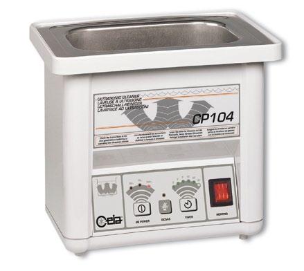 The CP10 model has stepped selection of the cleaning power and time, and also provide constant-temperature heating of the liquid.