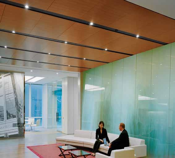 Project: Bank of America Architect: Gensler Location: New York, USA Product: Quadrillo Decoustics Wood Ceiling and Wall Systems Enhancing any space with the natural beauty of wood has never been