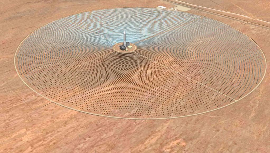Rice Solar Energy Project 150 MW firm output on demand 500+ GWh annual (double the output of other solar technologies) 1600 acre site Dry cooled: 150 acre feet per year Fully wrapped EPC Zero Fossil