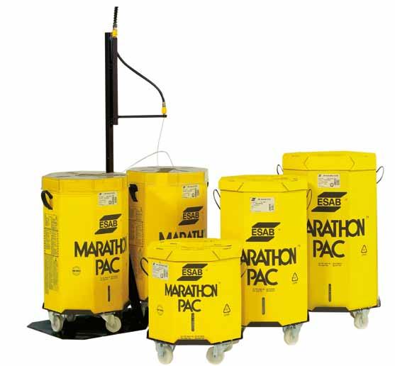 Marathon Pac - a complete family ESAB is the most advanced bulk wire packaging system available to fabricators. The complete family consists of: Standard Jumbo Mini Endless The family.