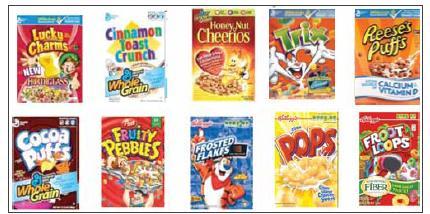 Cereal FACTS (2009) Most heavily