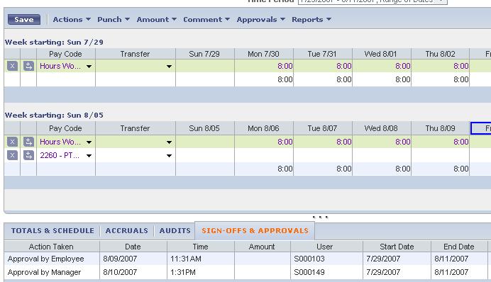 Lesson 3: Approvals Sign-offs & Approvals Tab As shown below, once an approval has been made by
